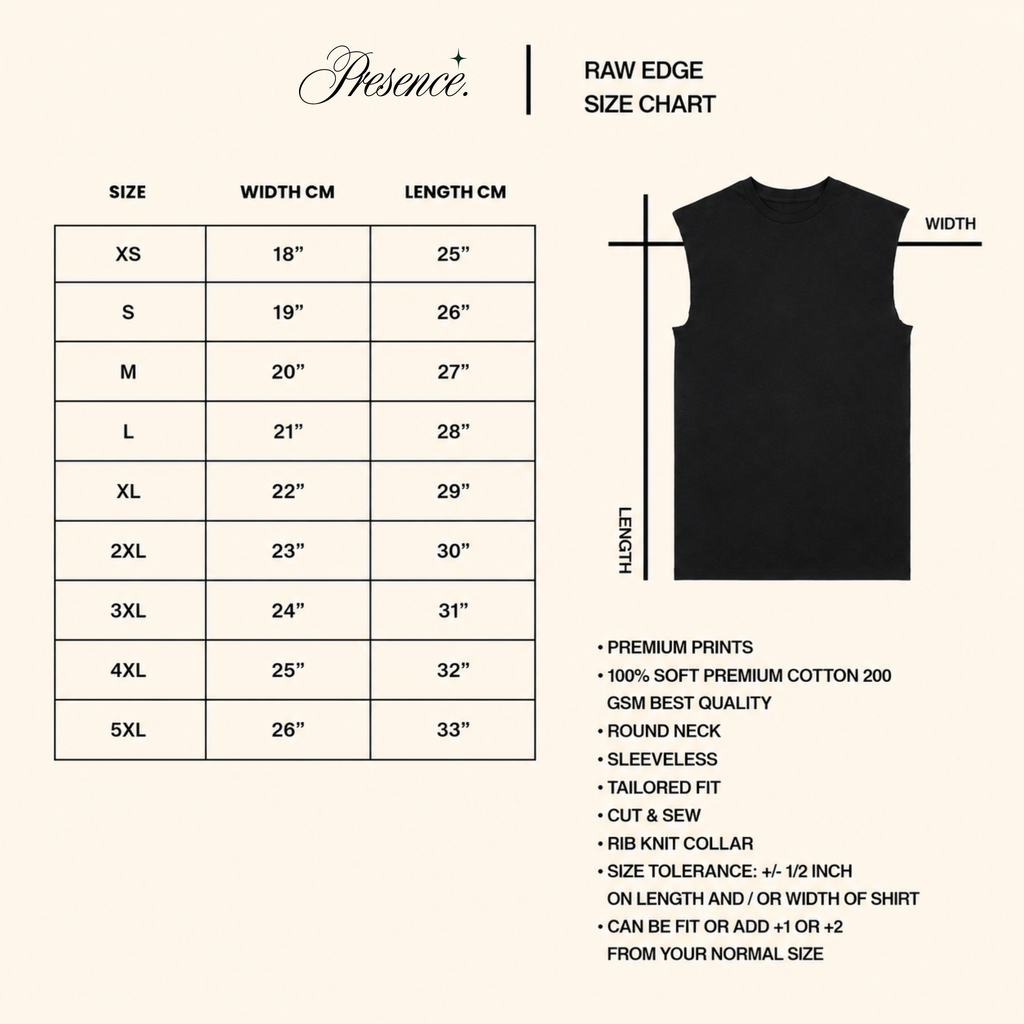 PRSNC Raw Edge T-Shirt